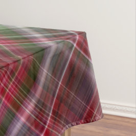 Toalha De Mesa Pequena Xadrez Vermelha e Verde