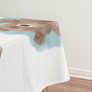 Toalha De Mesa Pequeno Urso-De-Cama Boca-Boca-Boca