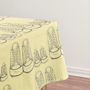 Toalha De Mesa Pequenos Calçados Novo Chá para bebês Amarelo