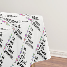 TOALHA DE MESA PERSONALIZADA - Na Minha Idade Eu P
