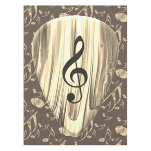 Toalha De Mesa Personalized Music Note Guitar Pick
