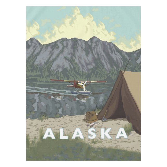 Toalha De Mesa Pesca de lodo de caça ao algodão (Frente)