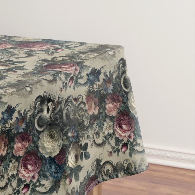 Toalha De Mesa Petais de Decadência - Padrão Médio Gótico (Posição Original)