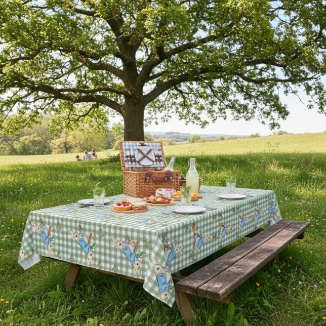 Toalha De Mesa Peter Rabbit Cotton Primavera Bunny Garden Design (Criador carregado)