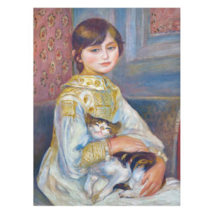Toalha De Mesa Pierre-Auguste Renoir - Criança com Gato