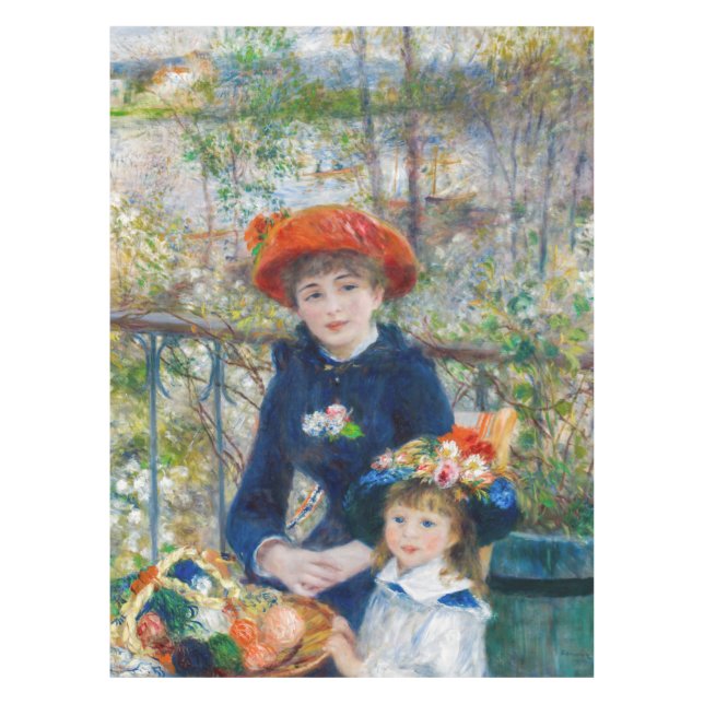 Toalha De Mesa Pierre-Auguste Renoir - Duas irmãs no Terrace (Frente)