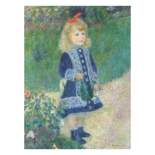 Toalha De Mesa Pierre-Auguste Renoir - Uma garota com uma lata de (Frente)