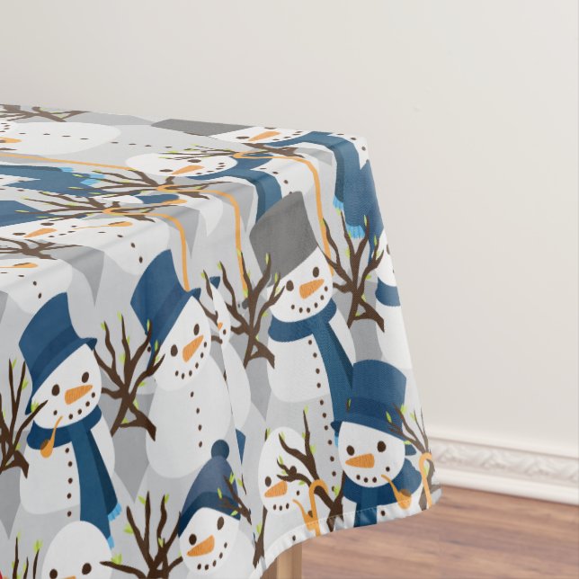 Toalha De Mesa Pilha do boneco de neve (Posição Original)