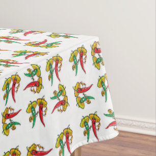 Toalha De Mesa Pimentões Vermelhos Vermelhos