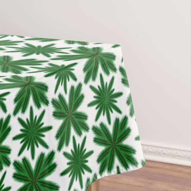 Toalha De Mesa Pine Snowflakes Tablecloth (3 Tamanhos) (Posição Original)