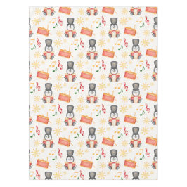 Toalha De Mesa Pinguim Pingueiro Noivo de Natal Vermelho