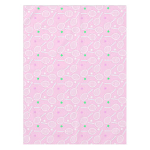 Toalha De Mesa Pink do padrão-raquete tênis