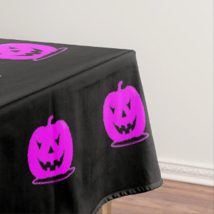 Toalha De Mesa Pink Jack o'lantern Halloween Thunder_Cove