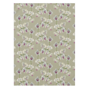 Toalha De Mesa Pintura da aguarela da orquídea