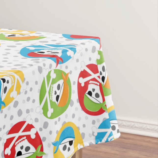 Toalha De Mesa Piratas do Partido do Crânio para Crianças (Posição Original)