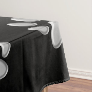 Toalha De Mesa Pistas de Cachorro de Prata Padrão Impressão de Fu