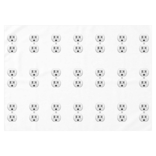 Toalha De Mesa Plug-elétrico Clique para Personalizar Decor de Co (Frente (Horizontal))