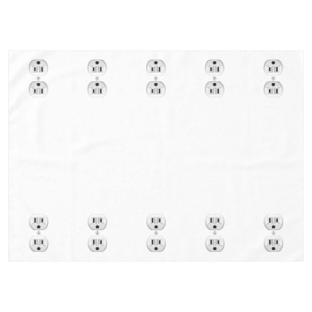 Toalha De Mesa Plug-elétrico Clique para Personalizar Decor de Co (Frente (Horizontal))