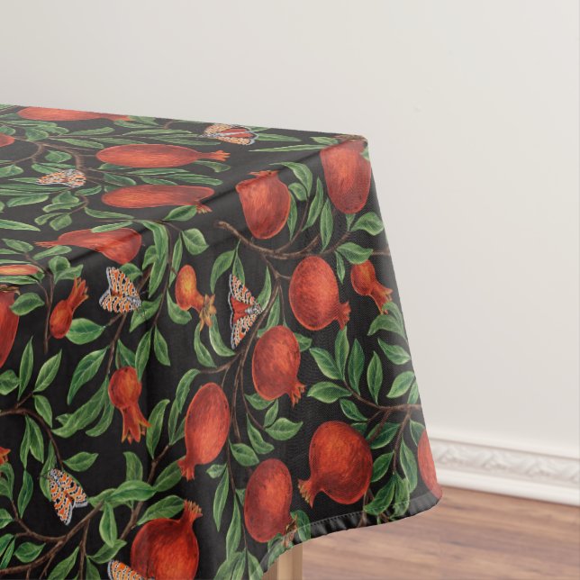 Toalha De Mesa Pomegranatos e Bella Moths (Posição Original)