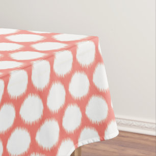 Toalha De Mesa Pontos asiáticos Salmon de Ikat dos humores
