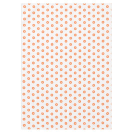 Toalha De Mesa Pontos Brancos Laranja Queimado
