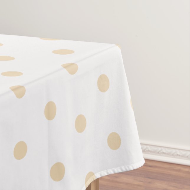 Toalha De Mesa Pontos de Areia Branca (Posição Original)