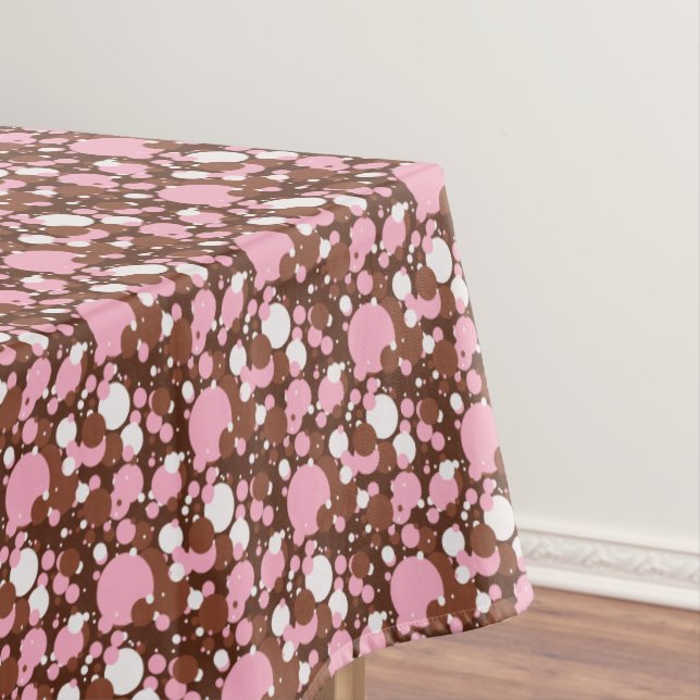 Toalha De Mesa Pontos napolitanos 3-marrom m-52x70 ALGODÃO (Posição Original)