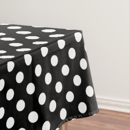 Toalha de Mesa Pontos Polka Brancos