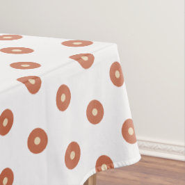 Toalha De Mesa Pontos Polka de Areia de Terracota