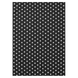 Toalha De Mesa Pontos Polka Preto Branco