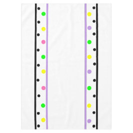 Toalha De Mesa Pontos Polka Roxos