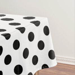 Toalha De Mesa Pontos Pretos Polka