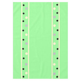 Toalha De Mesa Pontos verde menta creme cinza