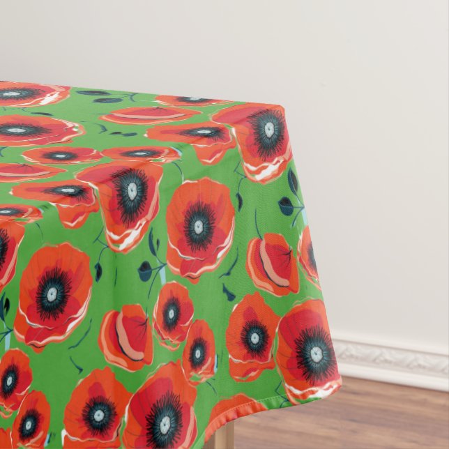 Toalha De Mesa Poppies Vermelhos (Posição Original)