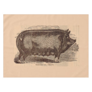 Toalha De Mesa Porco do século XIX impressão Berkshire porca n.o