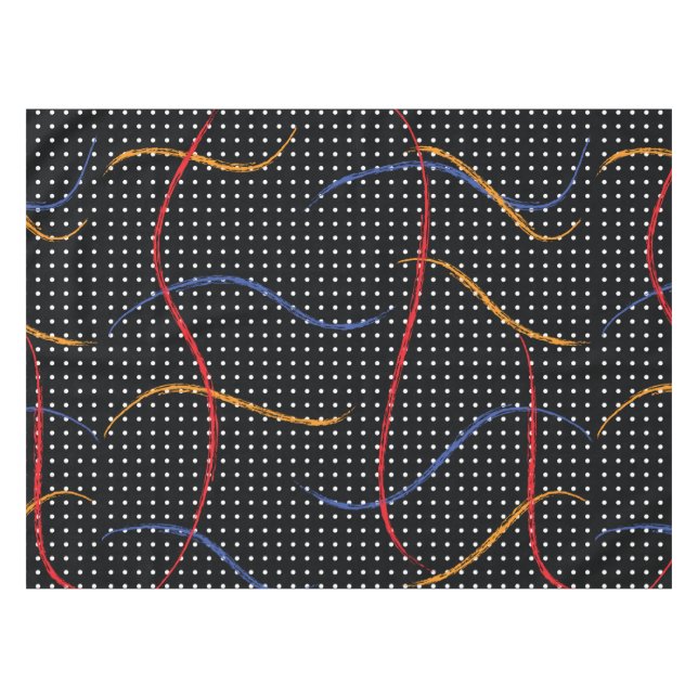 Toalha De Mesa Portas e Splatter de Pintura Retroativa (Frente (Horizontal))