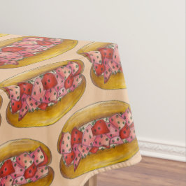 Toalha De Mesa Portland Maine Seafood Lobster Roll Sandwich Comid