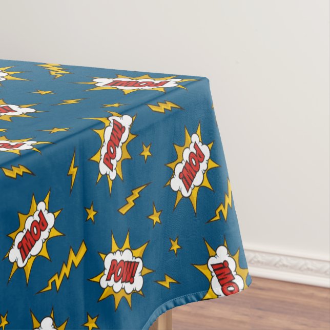 Toalha De Mesa Pow Comic Sound Effect Pattern (Posição Original)