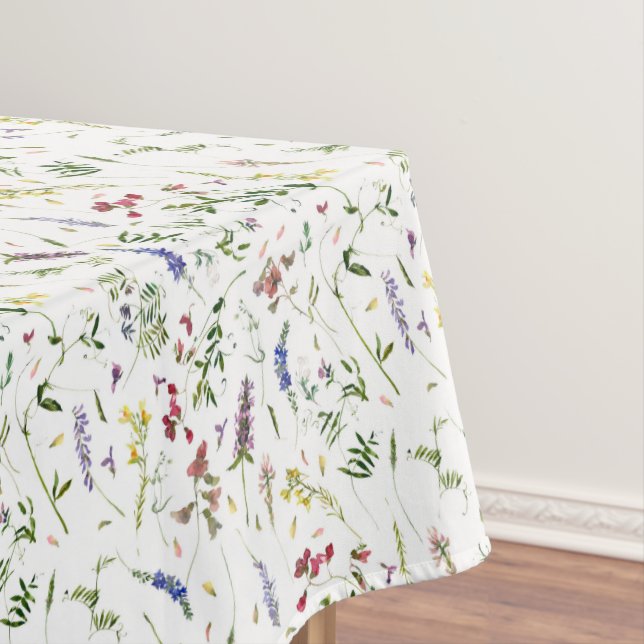 Toalha De Mesa Prado de Flores Silvestres Escandinavas (Posição Original)