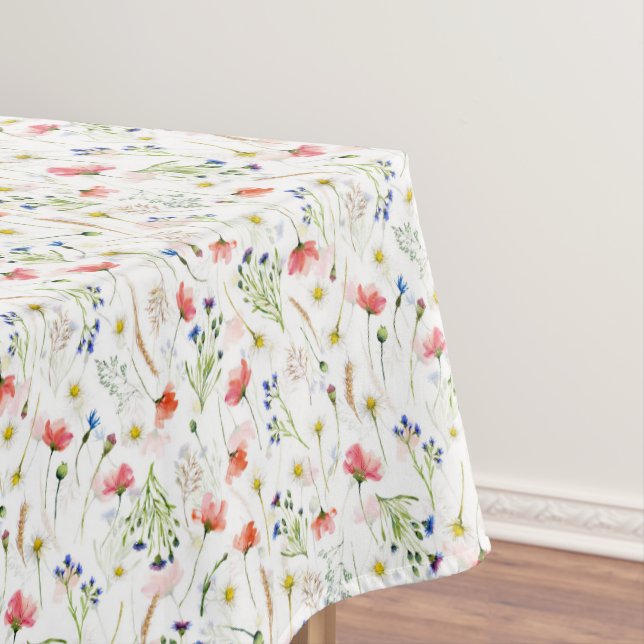 Toalha De Mesa Prados Escandinavos de Flores Selvagens (Posição Original)
