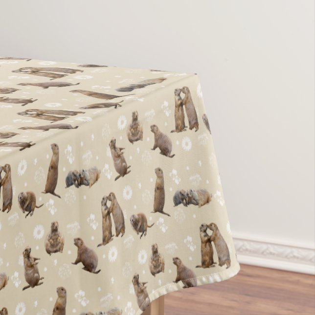 Toalha De Mesa Prairie Dog Party Tablecloth (Creme) (Posição Original)