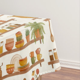 Toalha De Mesa Prateleira de despensa de colheita Charme de mesa