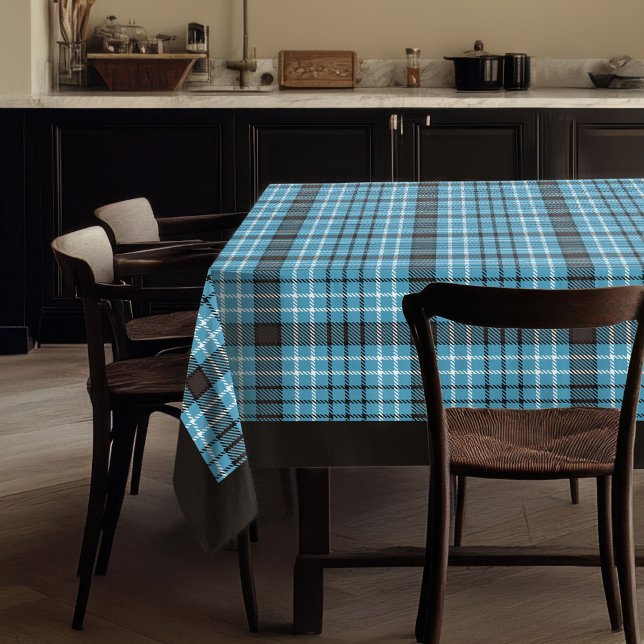 Toalha De Mesa Presente de Tablecloth de Xadrez Masculina Chic pa (Chic Masculine Plaid Tablecloth Gift for His Home)