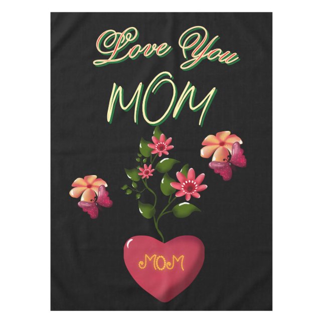 Toalha De Mesa Presente floral personalizado e feito sob medida p (Frente)