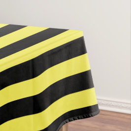 Toalha De Mesa Preto Clássico Moderno e Amarelo Strike