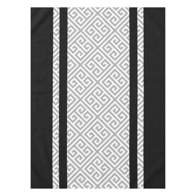 Toalha De Mesa Preto e branco (Frente)