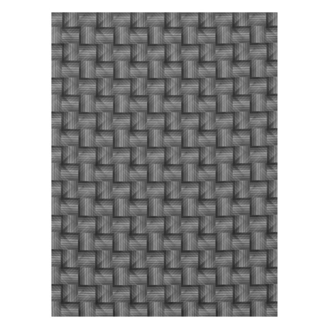 TOALHA DE MESA PRETO E BRANCO VINTAGE MONÓTONO (Frente)