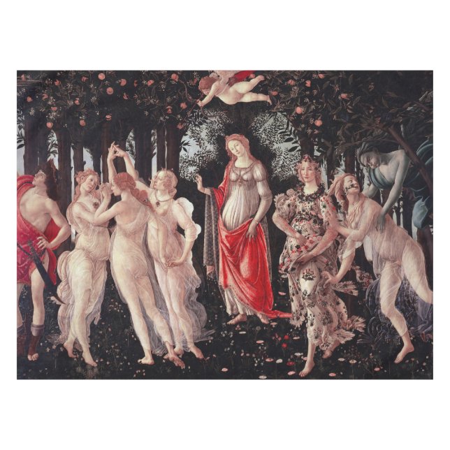 Toalha De Mesa Primavera Primavera Sandro Botticelli Renascença (Frente (Horizontal))