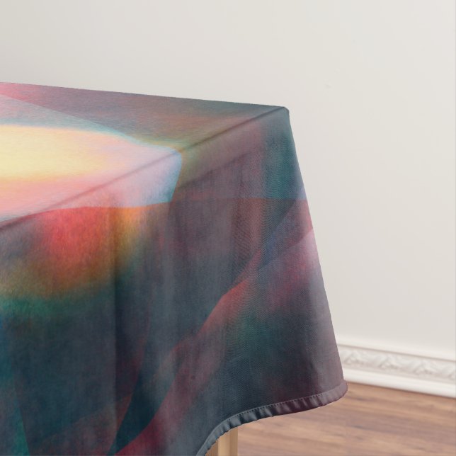 Toalha De Mesa Prismático Caleidoscópico Psicodélico Mandala (Posição Original)