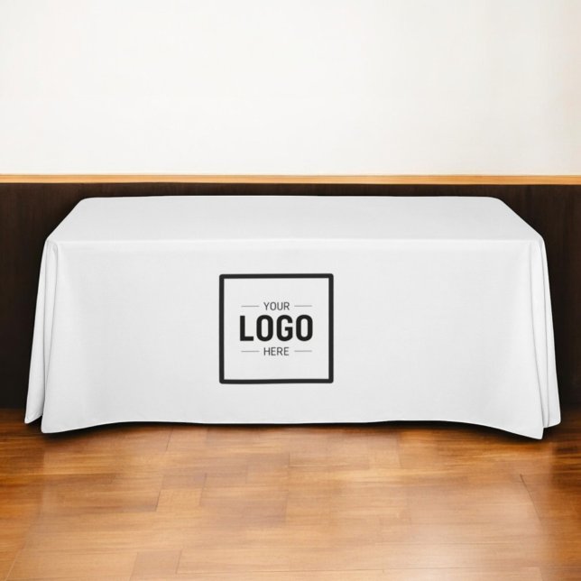 Toalha De Mesa Promocional comercial do logotipo branco preto (Criador carregado)